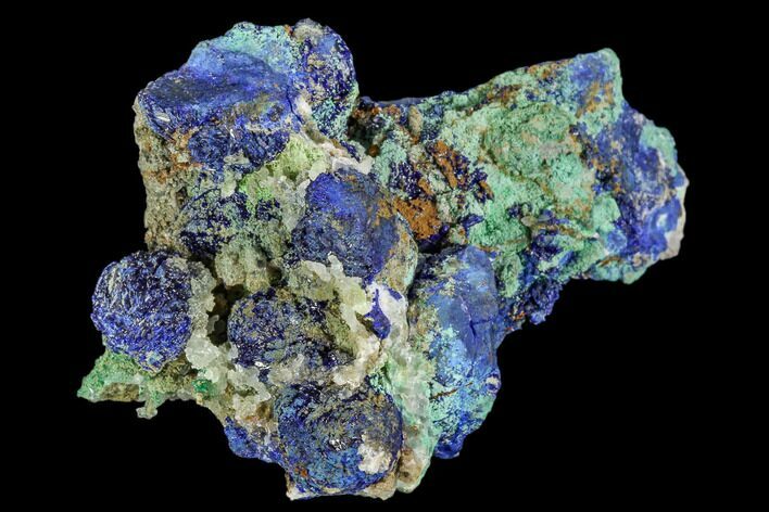 Malachite, Azurite and Selenite Crystal Association - Utah #109835